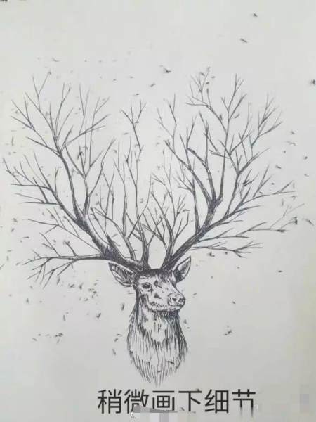 开心一刻:如何简单画一头鹿,你学会了吗