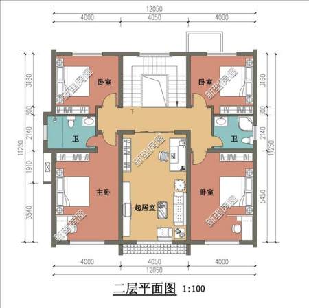 农村自建房宅基地宽12米,进深12米,怎么设计好?