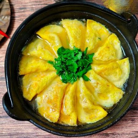 13,团团圆圆,和和美美,幸福的黄金蛋饺可以清蒸,可以炖汤,可以炒菜真