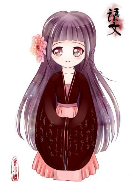画师将11门学科二次元化,全变成汉服萌妹,网友:忽然