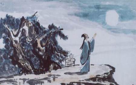 李白醉起步溪月,把孤独刻在自己的骨头上,从此不怕再