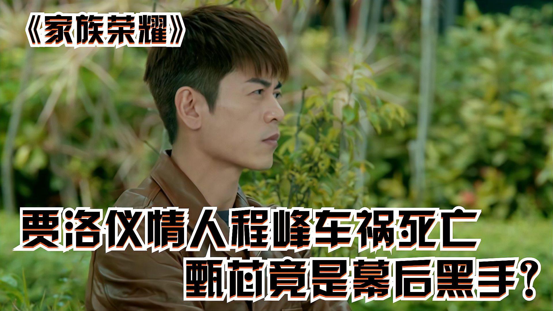 家族荣耀:贾洛仪情人程峰车祸死亡,甄芯竟是幕后黑手?