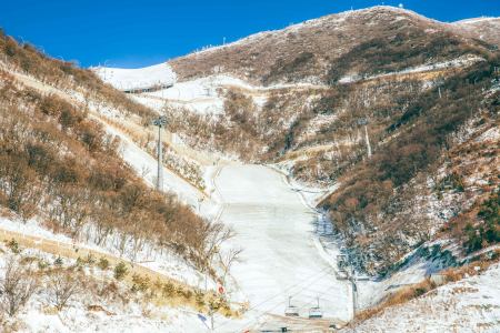 "雪飞燕"今日造雪,静候高山滑雪健儿,将产生11枚冬奥金牌