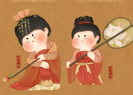 画师以胖为美,明星,动漫角色成圆脸美人,粉丝:唐朝审美真不错