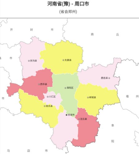 中国行政区划——河南省