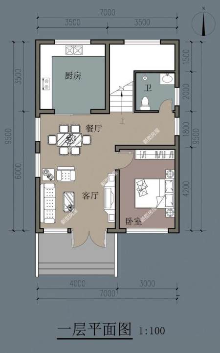 农村自建房,长11米,宽7.7米的宅基地怎么设计比较好?