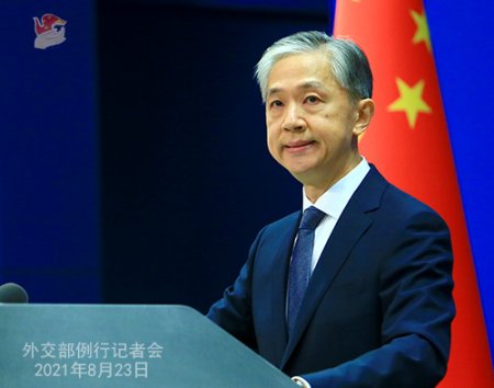 外交部发言人汪文斌回答记者提问(图片来源:外交部网站)