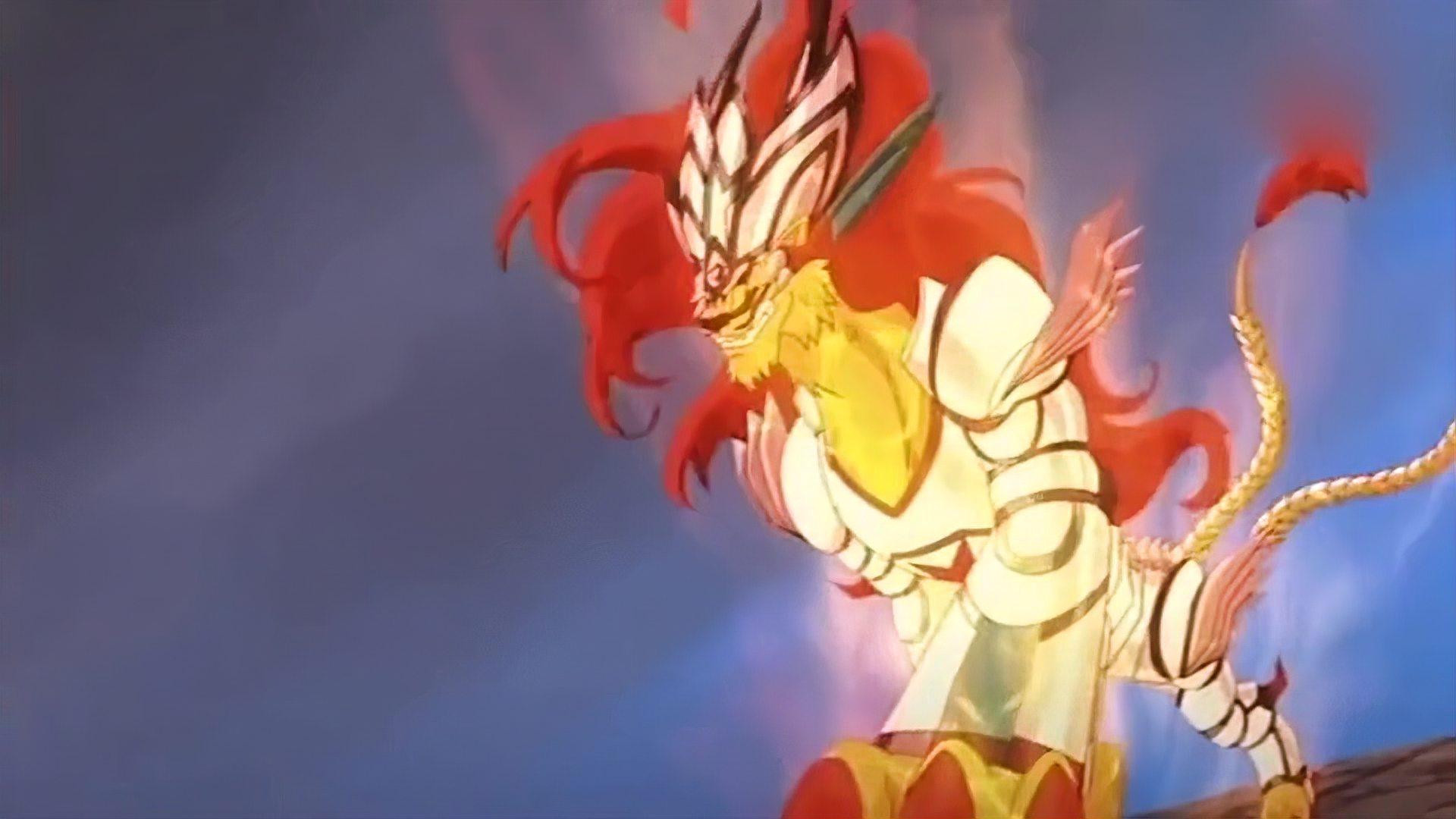 赤焰:赤焰雄狮进化成烈焰狂狮了,比以前更酷,更有型了!