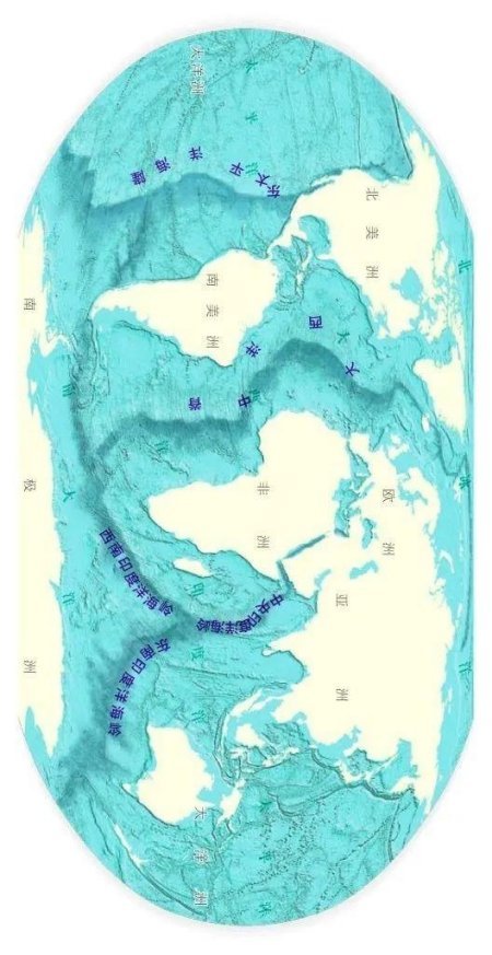 地壳隆起的地方叫山脉 那么在大洋里 就叫做大洋中脊又称为中央海岭