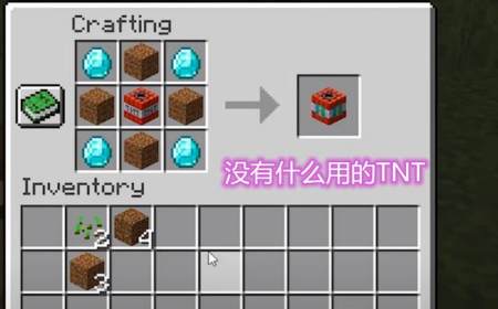玩家在点燃tnt后就会看到,tnt会炸出很多带有名字的村民.
