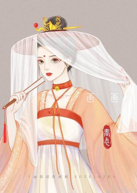 画师将十二生肖变"古风美人",兔子仙气满满,唯独"马"