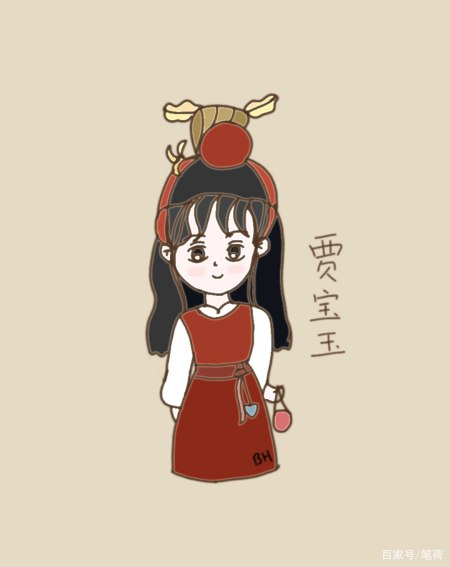简笔画《红楼梦》中人之贾宝玉:贾宝玉是一个什么样的