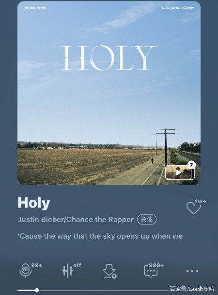 贾斯汀比伯全新单曲《holy》刷新男歌手纪录 mv让人