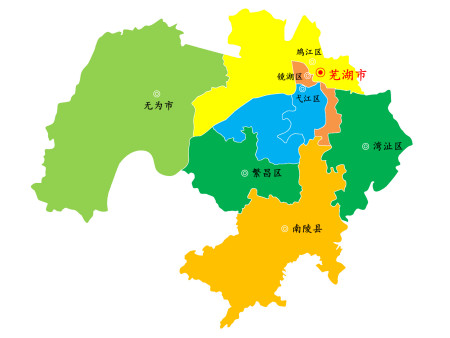 环游中国:安徽省芜湖市景区景点48个,5区1市1县
