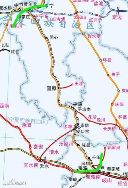 宝银高铁(银渝高铁北段),时速250-350 2.