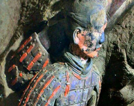 这才是兵马俑真实的样子:色彩斑斓如同真人,彩色兵马俑太珍贵