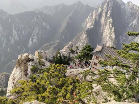 华山经典旅游线路之西上西下攻略（华山旅游）