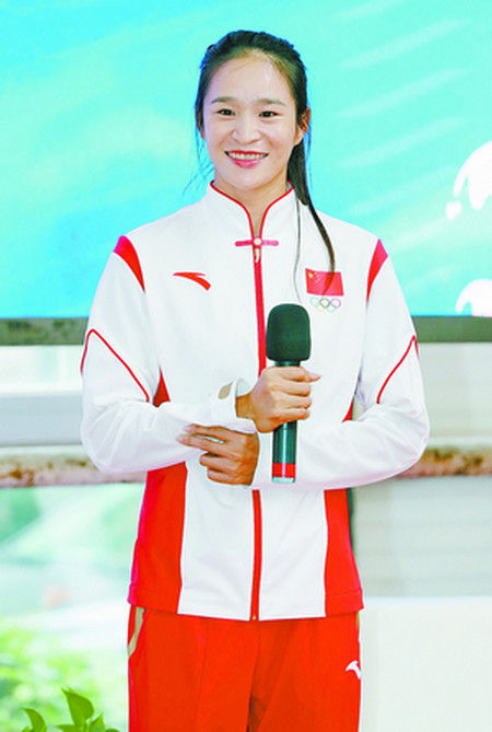 奥运帆板赛冠军、漳浦姑娘卢云秀来厦讲述摘金心得
