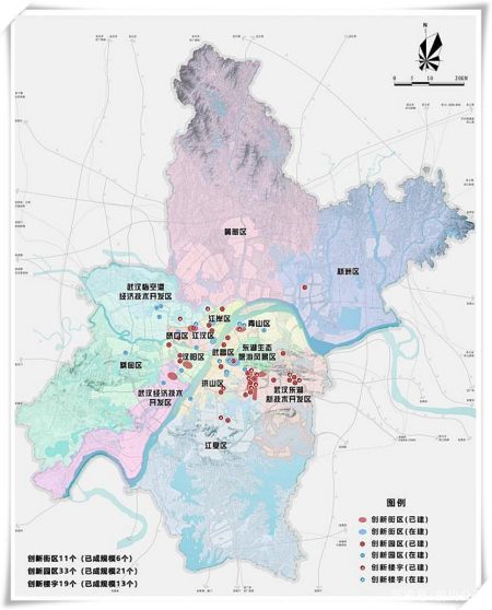 武汉几个新城区,黄陂新洲蔡甸和江夏,谁的创新能力较弱呢?