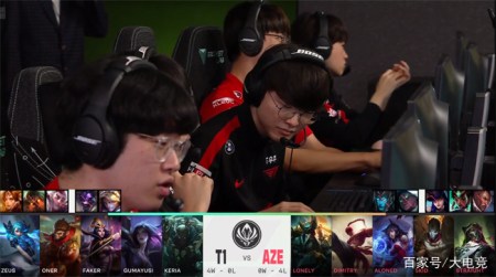 LOL-MSI：Faker招牌妖姬单杀阿狸打开局面，T1轻取AZE豪取五连胜