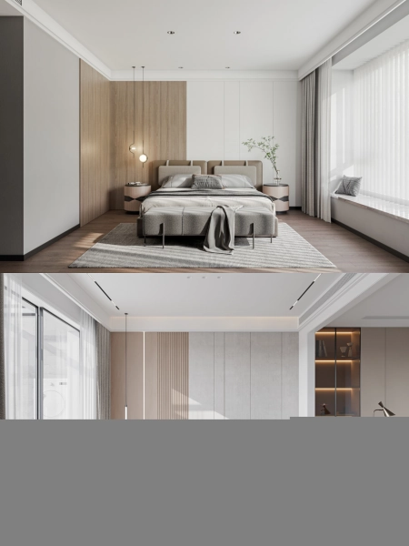 五款不同风格的别墅卧室装修效果图4