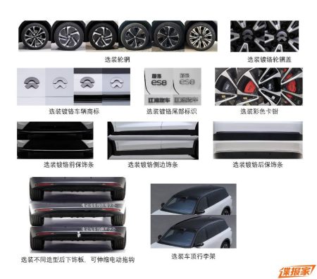 全新蔚来ES8现身工信部,细节发生调整,将12月24日上市7 全新蔚来ES8现身工信部,细节发生调整,将12月24日上市