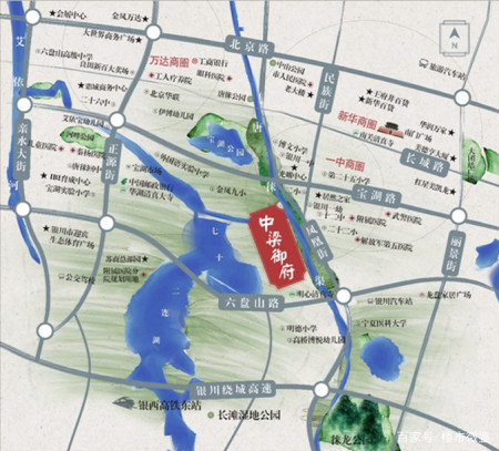 银川市金凤区七子连湖周边的楼盘,能撑得起8字往上的房价?