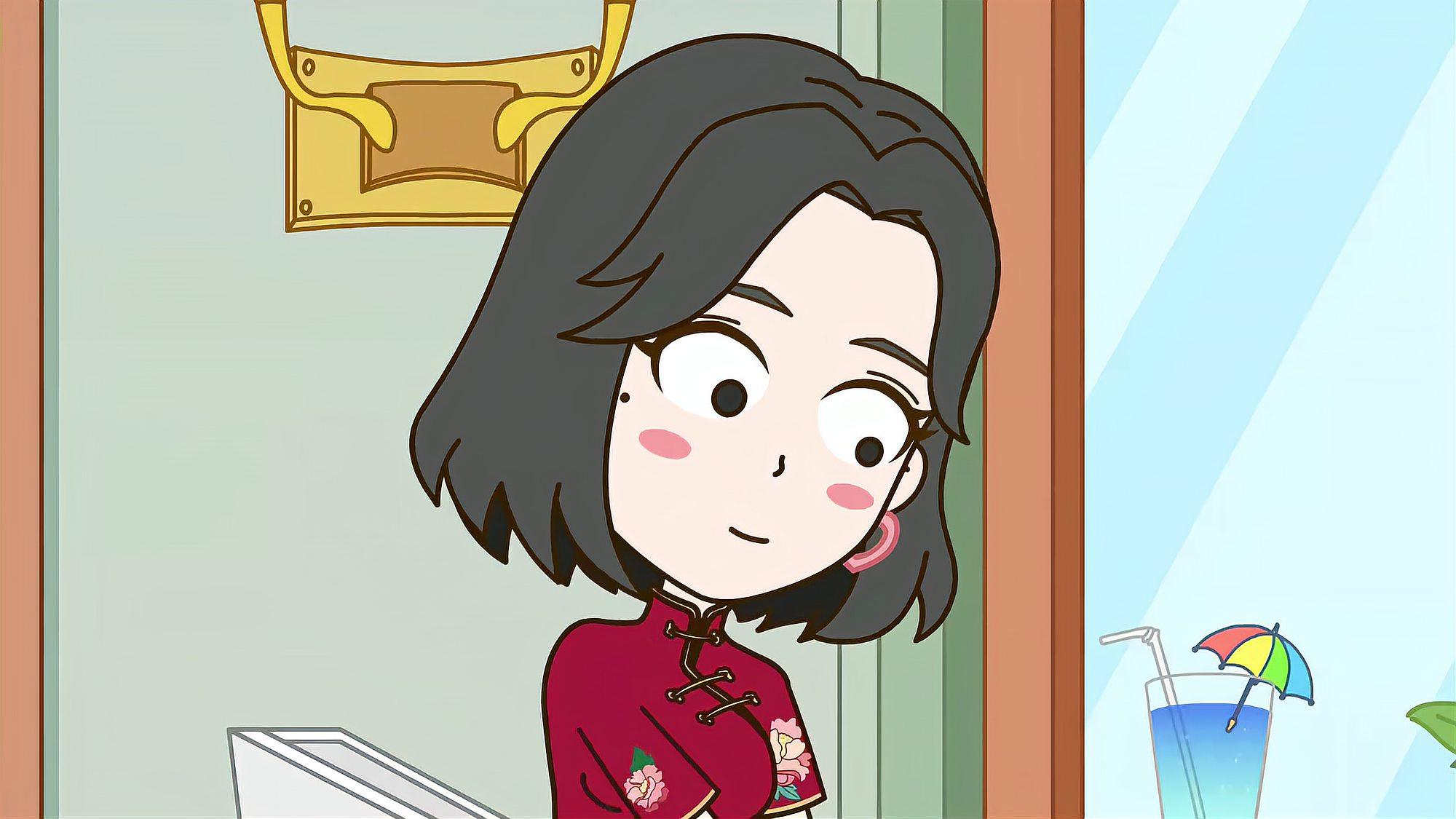 搞笑动画:小美老师准备去约会,但是出门就被水浇?这也太惨了