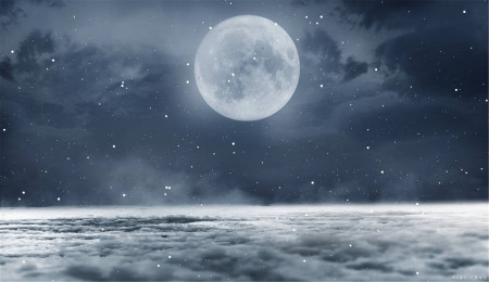 下元节冬月五首:三五明月满,寒光万里明