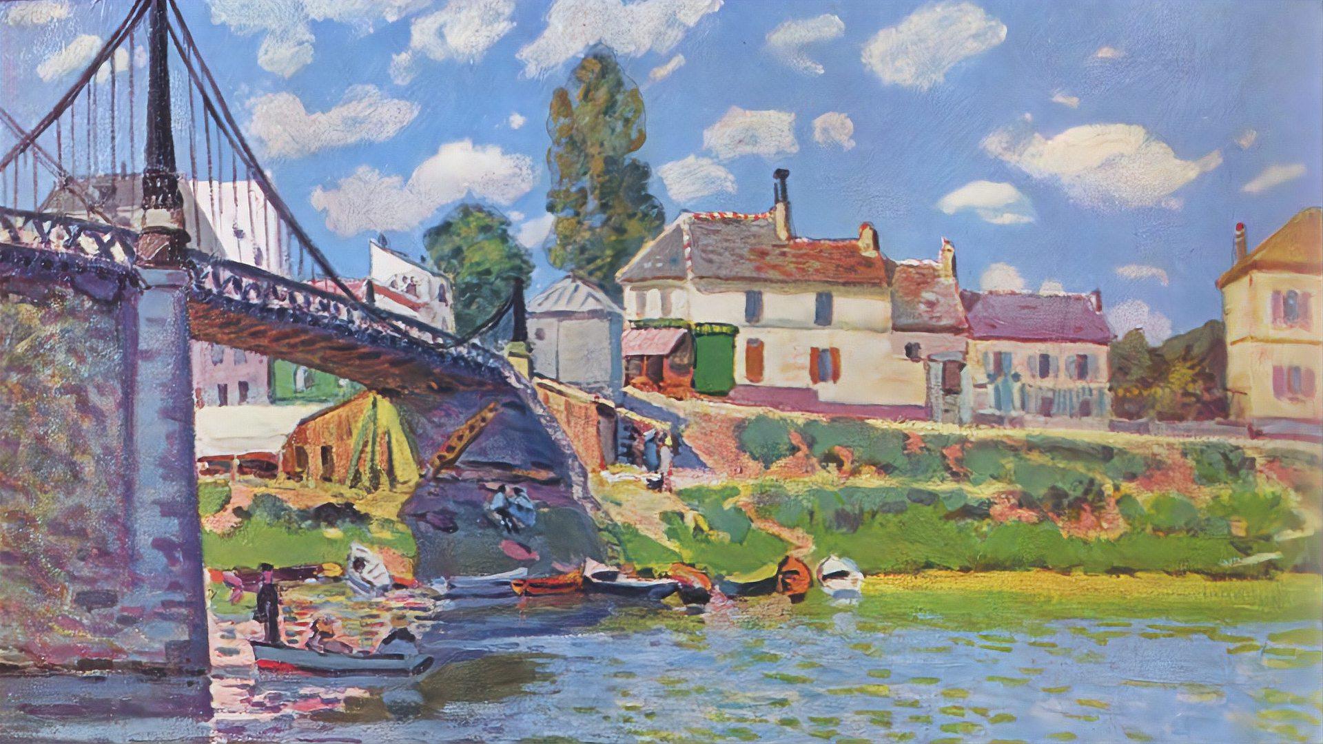 他一生绘画800多幅风景画,曾多次参加印象主义绘画的展览!