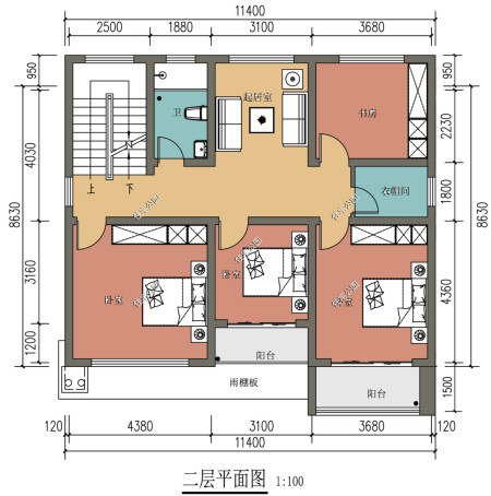 開間11米,進深8米農村自建房,怎樣設計不過時?