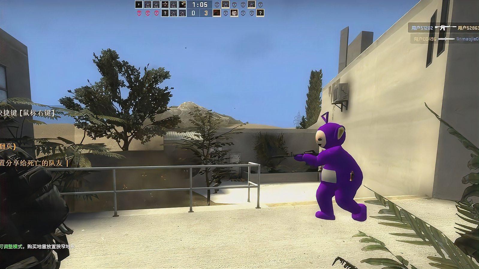 csgo躲猫猫,变成围栏的一部分,这下接受人类盘查的底气十足