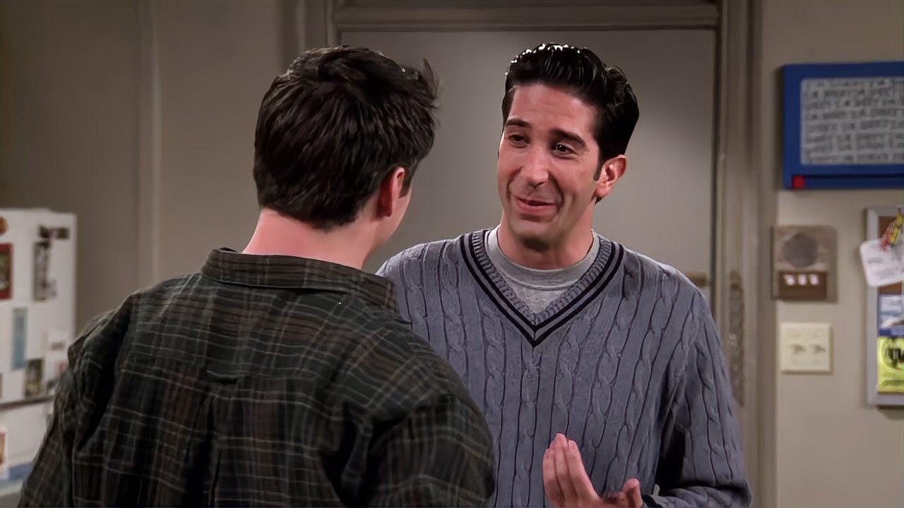 老友记4:乔伊钱德勒闹矛盾,罗斯替钱德勒来求情,两人对话笑死