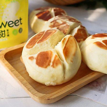 奶香开花馒头蛋奶馒头