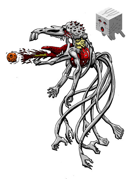 我的世界:玩家手绘"异变"版生物,抓一只当宠物,你会怎么选?