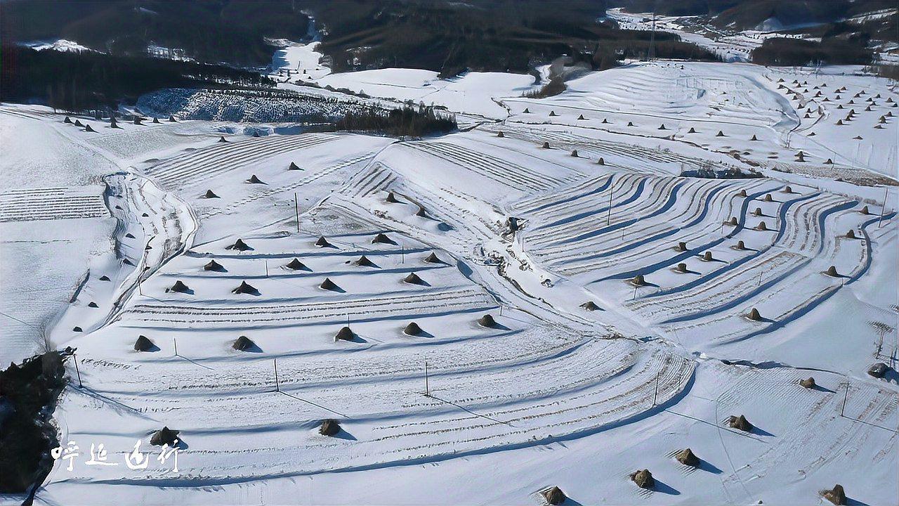 航拍遼寧清原縣南山城鎮秀水甸村,夏季山清水秀,冬天冰天雪地